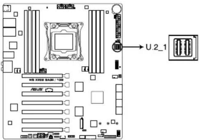 ASUS WS X299 SAGE - U.2 connector (U.2\_1) - 1