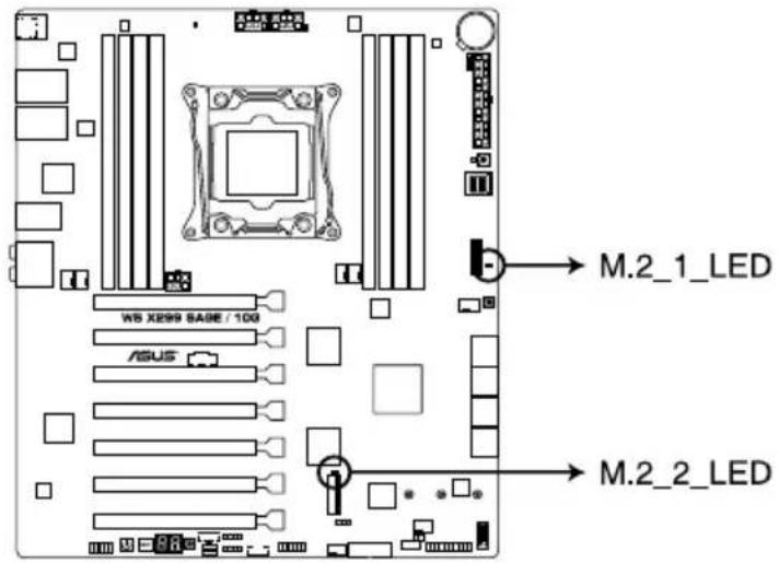 ASUS WS X299 SAGE - M.2 LEDs (M.2\_1\_LED; M.2\_2\_LED) - 1