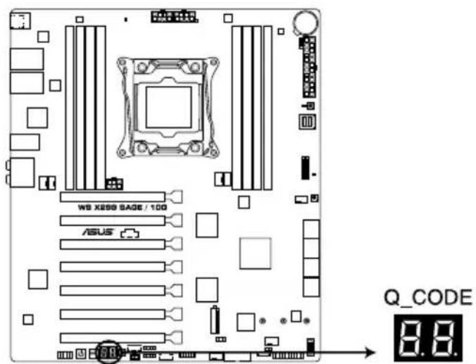 ASUS WS X299 SAGE - Q-Code LEDs - 1