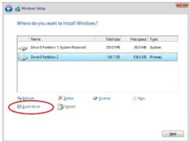 ASUS WS X299 SAGE - Installing the RAID controller driver during Windows® 10 OS installation - 2