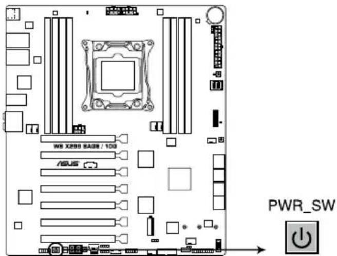 ASUS WS X299 SAGE - Power-on button - 1