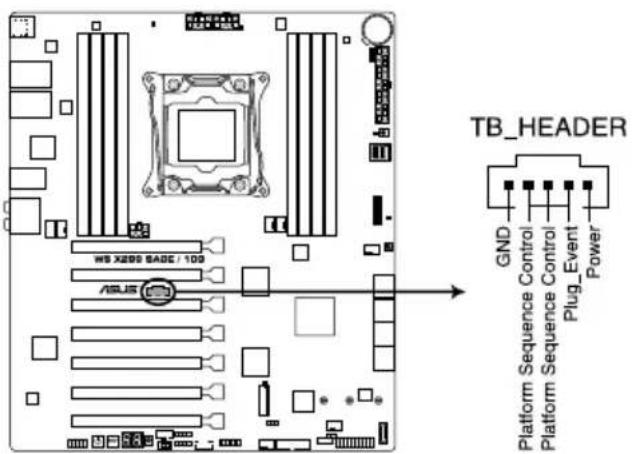 ASUS WS X299 SAGE - Thunderbolt header (5-pin TB\_HEADER) - 1
