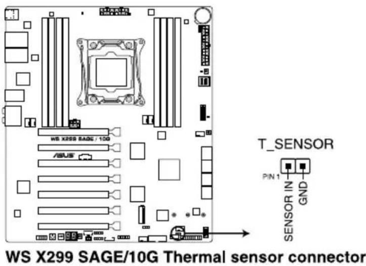 ASUS WS X299 SAGE - Thermal sensor connector (2-pin T\_SENSOR) - 1