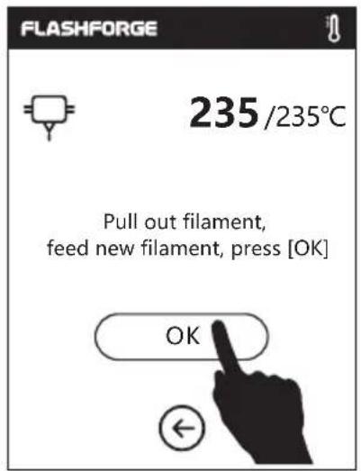 Flashforge Adventurer 3 Lite - Change Filament - 6