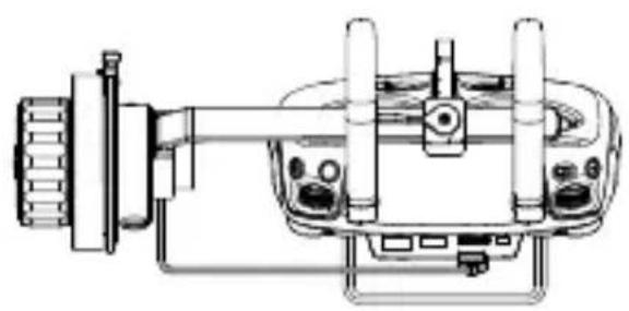 DJI Focus Handwheel 2 - Mounting on Inspire 2 Remote Controller - 2