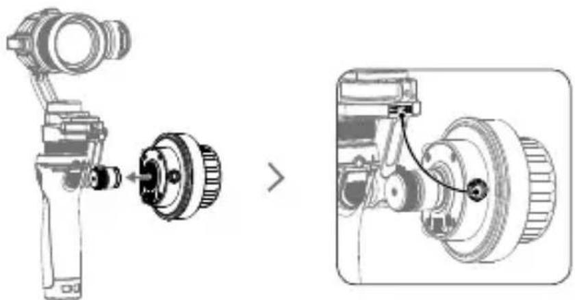 DJI Focus Handwheel 2 - Montaggio sulla telecamera Osmo Pro/RAW - 1