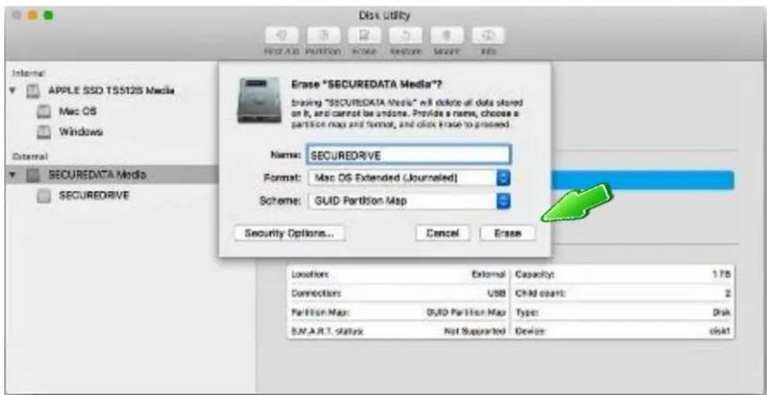 SecureData SecureDrive BT - For Mac OS - 3