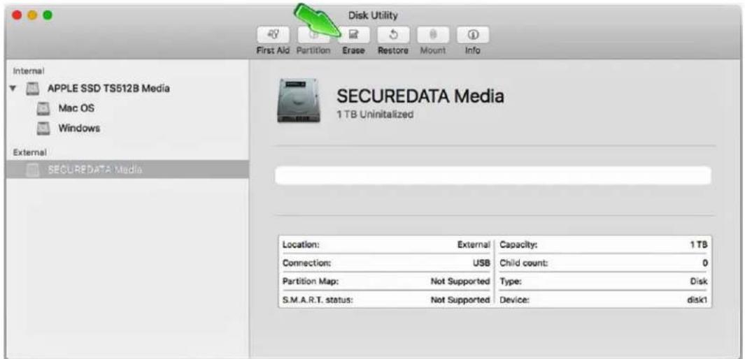 SecureData SecureDrive BT - For Mac OS - 2