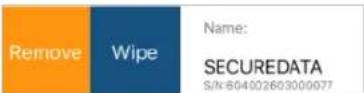 SecureData SecureDrive BT - Activating Remote Wipe if you lost your Drive - 2