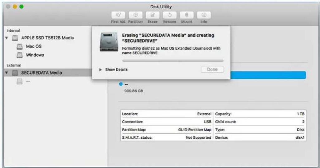 SecureData SecureDrive KP - For Mac OS - 4