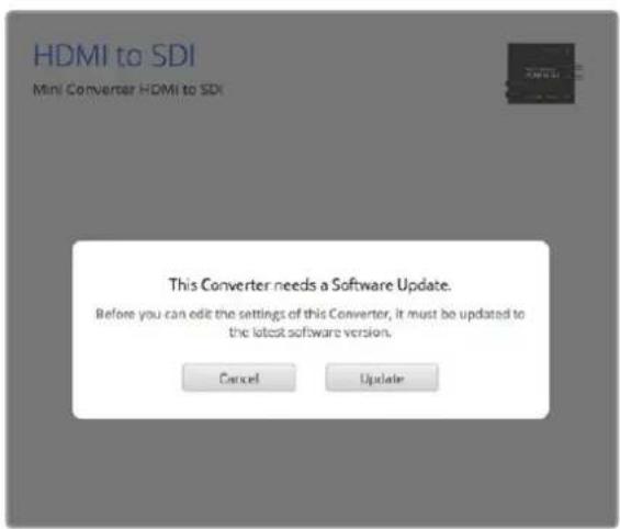 Blackmagic Design Mini Converter - Aktualisieren der Produktsoftware - 1