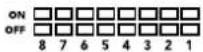Blackmagic Design Mini Converter - Chave 4, 3, 2 e 1 - SYNC REF FORMAT BIT 3, 2, 1 e 0 - 6