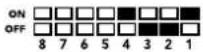 Blackmagic Design Mini Converter - Chave 4, 3, 2 e 1 - SYNC REF FORMAT BIT 3, 2, 1 e 0 - 10