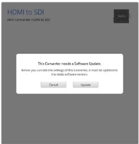 Blackmagic Design Mini Converter - Mettre à jour le logiciel interne - 1