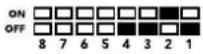 Blackmagic Design Mini Converter - Chave 4, 3, 2 e 1 - SYNC REF FORMAT BIT 3, 2, 1 e 0 - 2