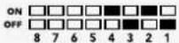 Blackmagic Design Mini Converter - Switch 4, 3, 2 und 1 – SYNC REF FORMAT BIT 3, 2, 1 und 0 - 7