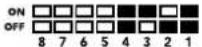 Blackmagic Design Mini Converter - Switch 4, 3, 2 und 1 – SYNC REF FORMAT BIT 3, 2, 1 und 0 - 2