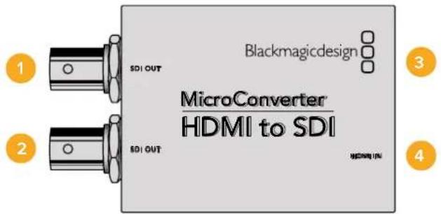 Blackmagicdesign MicroConverter HDMI to SDI SDI OUT SDI OUT HDMI 10