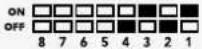 Blackmagic Design Mini Converter - Switch 4, 3, 2 und 1 – SYNC REF FORMAT BIT 3, 2, 1 und 0 - 3