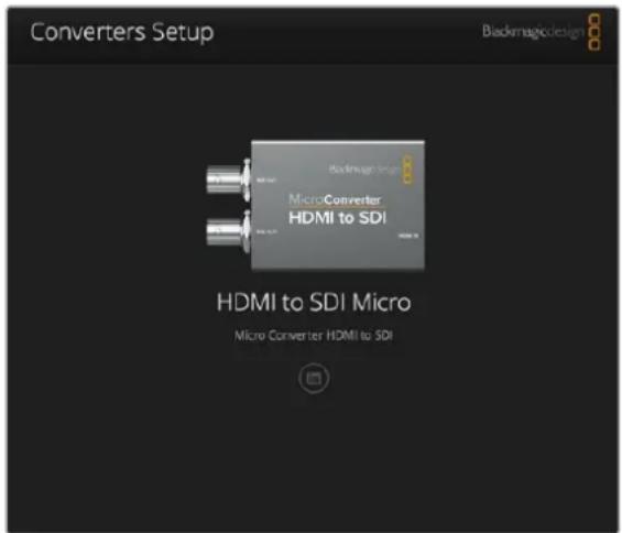 Blackmagic Design Mini Converter - Einstellungen mit Blackmagic Converters Setup ändern - 1