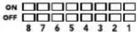 Blackmagic Design Mini Converter - Switch 4, 3, 2 und 1 – SYNC REF FORMAT BIT 3, 2, 1 und 0 - 4