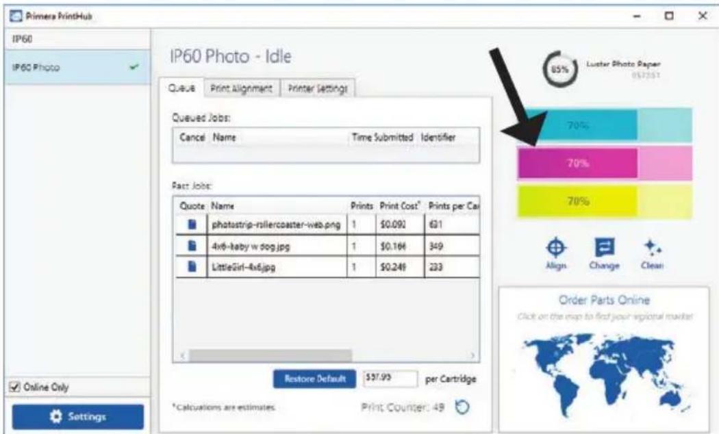 PRIMERA Impressa IP60 - MONITORING INK LEVELS - 1