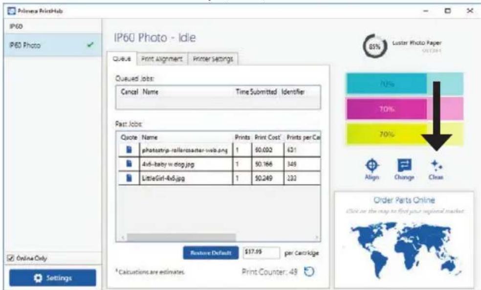 PRIMERA Impressa IP60 - POOR PRINT QUALITY - CLEANING THE INK CARTRIDGE - 1