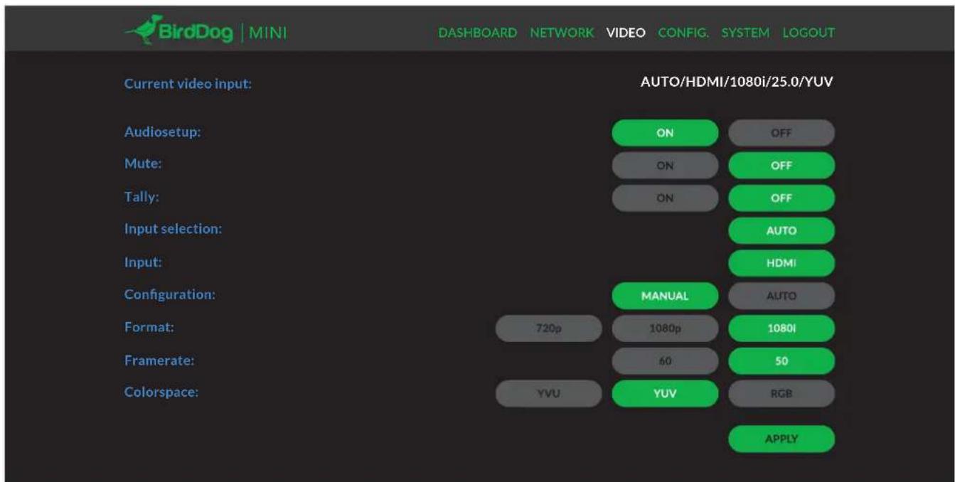 BirdDog Mini - Manual input - 1