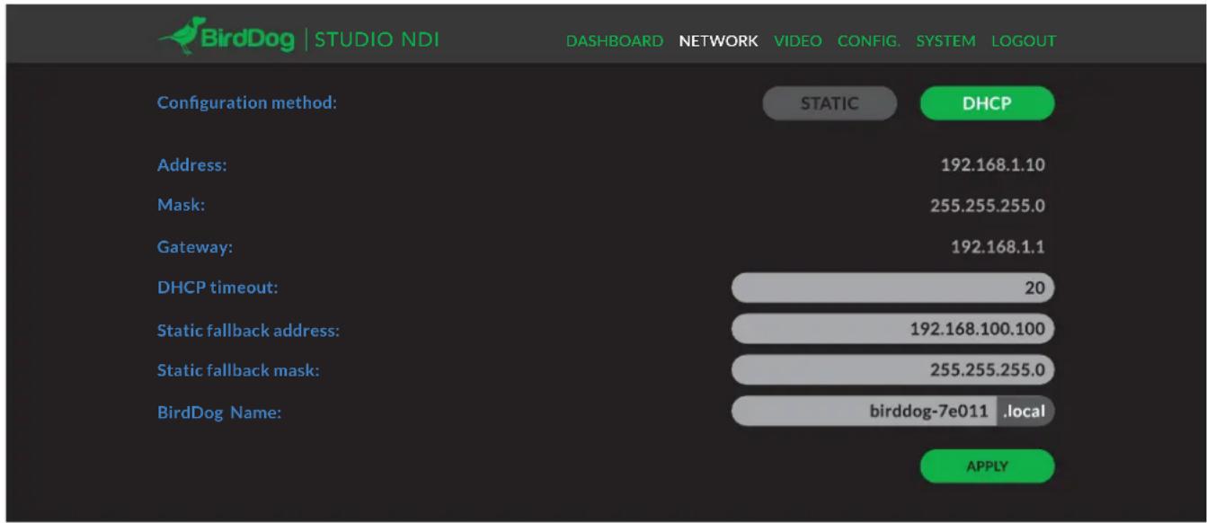 BirdDog Studio NDI - Device naming - 1