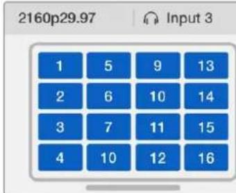Blackmagic Design MultiView 4 HD - Blackmagic MultiView 16's Front Control Panel - 1