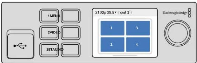 Blackmagic Design MultiView 4 HD - Setting your layout on Blackmagic MultiView 4 - 1