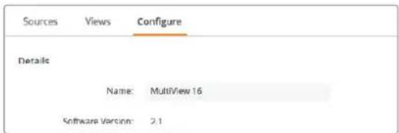 Blackmagic Design MultiView 4 HD - Naming your Blackmagic MultiView - 1