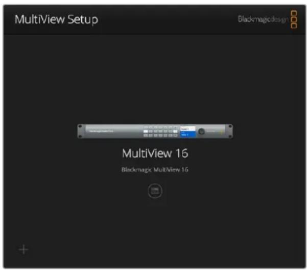 Blackmagic Design MultiView 4 HD - Blackmagic MultiView Setup Home Page - 1