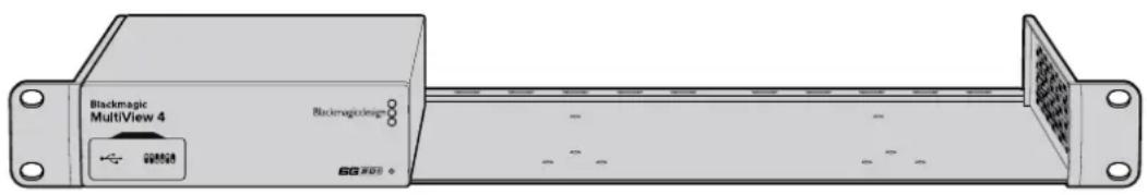 Blackmagic Design MultiView 4 HD - Rack Installation - 1