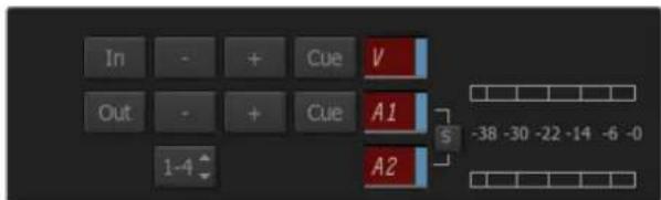 In Out 1-4 + + Cue V A1 S -38 -30 -22 -14 -6 -0 A2
