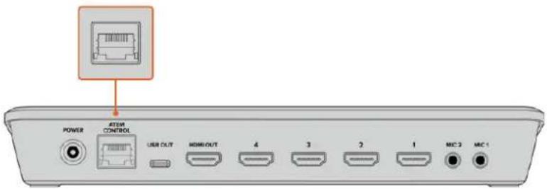 POWER AT&T CONTROL USB OUT HDMI OUT 4 3 2 1 MIC 3 MIC 1