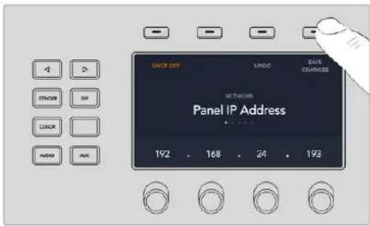 DHCP-DEF UNDO SAVE CHANNEL SIP NETWORK COLOR COLOR AUDIO AIR 192 168 24 193