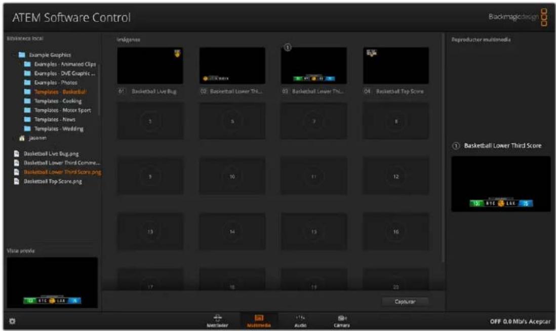 Blackmagic Design ATEM 2 - Pestaña Multimedia - 1