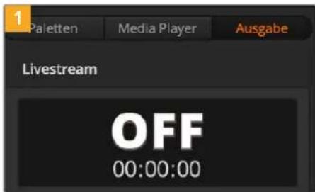 1 Paletten Media Player Ausgabe Livestream OFF 00:00:00