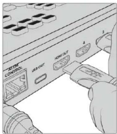 ATEN CONTROL USB OUT HOME OUT 3 4