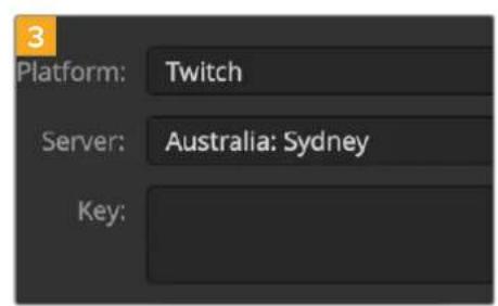 3 Platform: Twitch Server: Australia: Sydney Key: