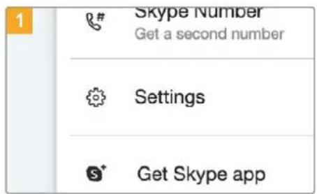 Skype Number Get a second number Settings Get Skype app