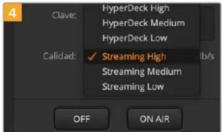 Blackmagic Design ATEM 2 - Para configurar los ajustes en la plataforma YouTube Studio: - 9