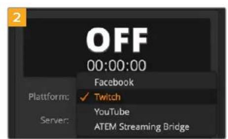 Blackmagic Design ATEM 2 - So konfigurieren Sie die Einstellungen für Twitch: - 7