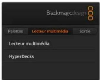 Backmagicdesign Palettes Lecteur multimédia Sortie Lecteur multimédia HyperDecks