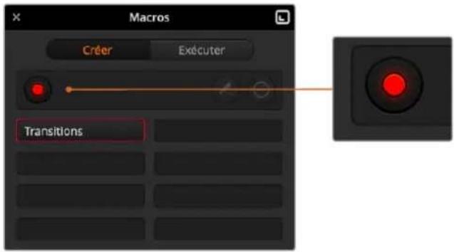 Macros Créer Exécuter Transitions