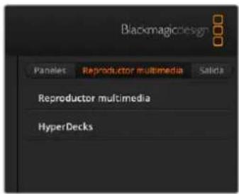 Blackmagicdesign Panels Reproductor multimedia Salida Reproductor multimedia HyperDecks
