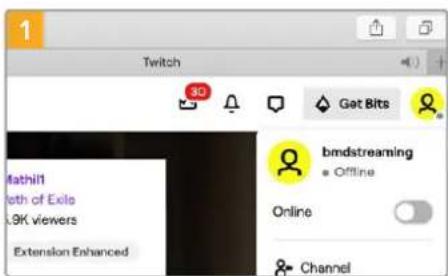 1 Twitch 3D Get Bits Mathit1 ath of Exlo .9K viewers Extension Enhanced bmdstreaming Offline Online Channel