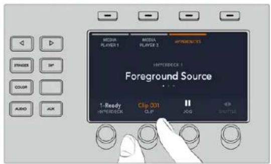 MEDIA PLAYER 1 MEDIA PLAYER 2 HYPERICKS HYPERICKS 1 Foreground Source 1-Ready HYPERICKS Clip OUT CLIP JOG SHUTTER
