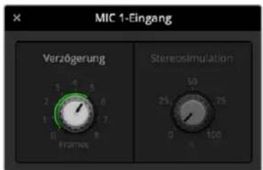 MIC 1-Eingang Verzögerung Stereosimulation